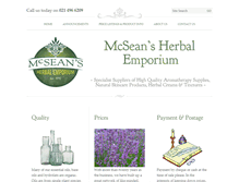Tablet Screenshot of mhe-aromatherapy.com